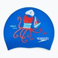 Speedo Junior Printed Silicone tru cobalt/watermelon/white παιδικό καπέλο κολύμβησης 2