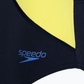 Speedo Colourblock Highneck Crossback μαγιό true navy/sevres blue/lemon drizzle 3