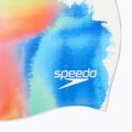 Speedo Ψηφιακό τυπωμένο λευκό/μπλε/νεκταρινό καπέλο κολύμβησης 3