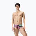 Ανδρικό μποξεράκι κολύμβησης Speedo 13.5 cm Allover Training Club Brief black/matcha green/siren red