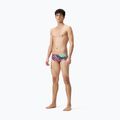 Ανδρικό μποξεράκι κολύμβησης Speedo 13.5 cm Allover Training Club Brief black/matcha green/siren red 2