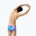 Ανδρικό μποξεράκι κολύμβησης Speedo 13.5 cm Allover Training Club Brief punch blue/kiki pink 3