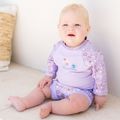 Ολόσωμη φόρμα μωρού UPF 50+ Splash About Happy Nappy lilac sprnig 2