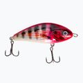 Salmo Fatso FL holo red striper wobbler QFA046