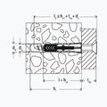 Fischer 10×80 βύσματα τοίχου με βίδες 8 τμχ για σκάλες BenchK ασημί BK-KM8 5