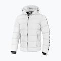 Pitbull West Coast ανδρικό Airway 4 Padded Hooded down jacket με κουκούλα off white 4