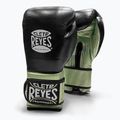 Γάντια του μποξ Cleto Reyes Velcro Sparring green metallic/black