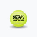 Dunlop Fort Clay Court μπάλες τένις 4B 18 x 4 τεμάχια κίτρινο 601318 3