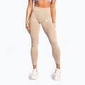 Γυναικείο κολάν Gym Glamour Basic Scrunch beige