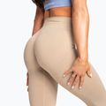 Γυναικείο κολάν Gym Glamour Basic Scrunch beige 6