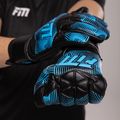 Γάντια τερματοφύλακα Football Masters Varis X NC black/blue 3