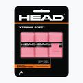 HEAD Xtremesoft Grip ρακέτα τένις Overwrap 3 τμχ ροζ.