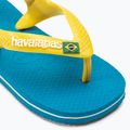 Havaianas Baby Brasil Logo II σαγιονάρες λευκές/μπλε/πράσινες/κίτρινες 7