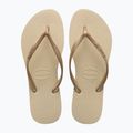 Γυναικείες σαγιονάρες Havaianas Slim sand grey / light golden 10