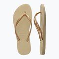 Γυναικείες σαγιονάρες Havaianas Slim sand grey / light golden 11