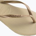 Γυναικείες σαγιονάρες Havaianas Slim sand grey / light golden 12