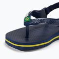 Παιδικά σανδάλια Havaianas Baby Brasil Logo II navy blue / citrus yelloew 8