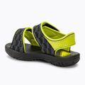 RIDER Basic Sandal V Baby μαύρα/νεοκίτρινα σανδάλια 3