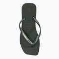 Γυναικείες σαγιονάρες Havaianas Square Logo Metallic green olive 5