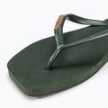 Γυναικείες σαγιονάρες Havaianas Square Logo Metallic green olive 7