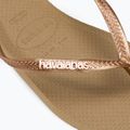 Γυναικείες σαγιονάρες Havaianas Square Logo Metallic rose gold / rose gold 8