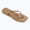 Γυναικείες σαγιονάρες Havaianas Square Logo Metallic rose gold / rose gold 9