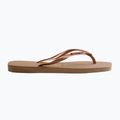 Γυναικείες σαγιονάρες Havaianas Square Logo Metallic rose gold / rose gold 10