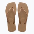 Γυναικείες σαγιονάρες Havaianas Square Logo Metallic rose gold / rose gold 11