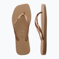 Γυναικείες σαγιονάρες Havaianas Square Logo Metallic rose gold / rose gold 12