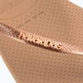 Γυναικείες σαγιονάρες Havaianas Square Logo Metallic rose gold / rose gold 13