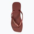 Γυναικείες σαγιονάρες Havaianas Square Logo Metallic mahogany 5