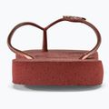 Γυναικείες σαγιονάρες Havaianas Square Logo Metallic mahogany 6