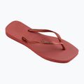 Γυναικείες σαγιονάρες Havaianas Square Logo Metallic mahogany 8