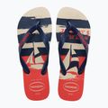 Σαγιονάρες Havaianas Top Nautical beige straw / navy blue / ruby red 10