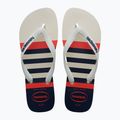 Σαγιονάρες Havaianas Top Nautical white / white / navy blue 10