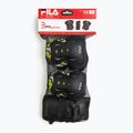 Σετ παιδικών προστατευτικών FILA FP Gears black/yellow 9