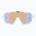 Bliz Fusion Nano Optics Nordic Light ματ λευκό/ κοραλλί/ πορτοκαλί με μπλε πολυ γυαλιά ηλίου 2