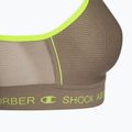 Shock Absorber Ultimate Run Bra με ενίσχυση γκρι/λεμονί 3