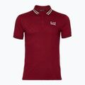 Ανδρικό EA7 Emporio Armani Golf Pro Polo Check syrah πουκάμισο