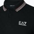 Ανδρικό EA7 Emporio Armani Golf Pro Polo Check πουκάμισο μαύρο 3