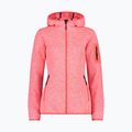 Γυναικείο CMP Red Fluo/Bianco fleece φούτερ 3H19826/07CM