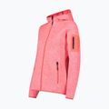 Γυναικείο CMP Red Fluo/Bianco fleece φούτερ 3H19826/07CM 2