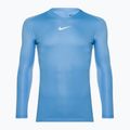 Nike Dri-FIT Park First Layer LS ανδρικό μακρυμάνικο θερμικό μπλέ/λευκό πανεπιστημιακό χρώμα