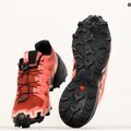 Salomon Speedcross 6 γυναικεία παπούτσια τρεξίματος από δέρμα αγελάδας/μαύρο/αγγλικό τριαντάφυλλο 14