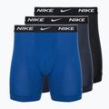 Nike Everyday Cotton Stretch ανδρικά σορτς μποξεράκια 3 ζευγάρια obsidian/game royal/black