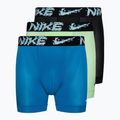 Ανδρικό μποξεράκι Nike Dri-Fit Essential Micro Boxer Brief 3 ζεύγη black/green/blue