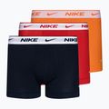 Ανδρικό μποξεράκι Nike Everyday Cotton Stretch Trunk 3 ζεύγη blue/orange/red