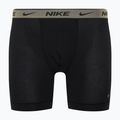 Nike Everyday Cotton Stretch ανδρικά σορτς μποξεράκια 3 ζευγάρια cyber μαύρο/γκρι δερμάτινο/σκούρο πόνι 6