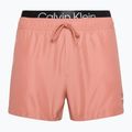 Ανδρικό Calvin Klein Short Double Wb ροζ μαγιό σορτς