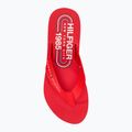 Γυναικείες σαγιονάρες Tommy Hilfiger Global Stripes Flat Beach Sandal fierce red 5